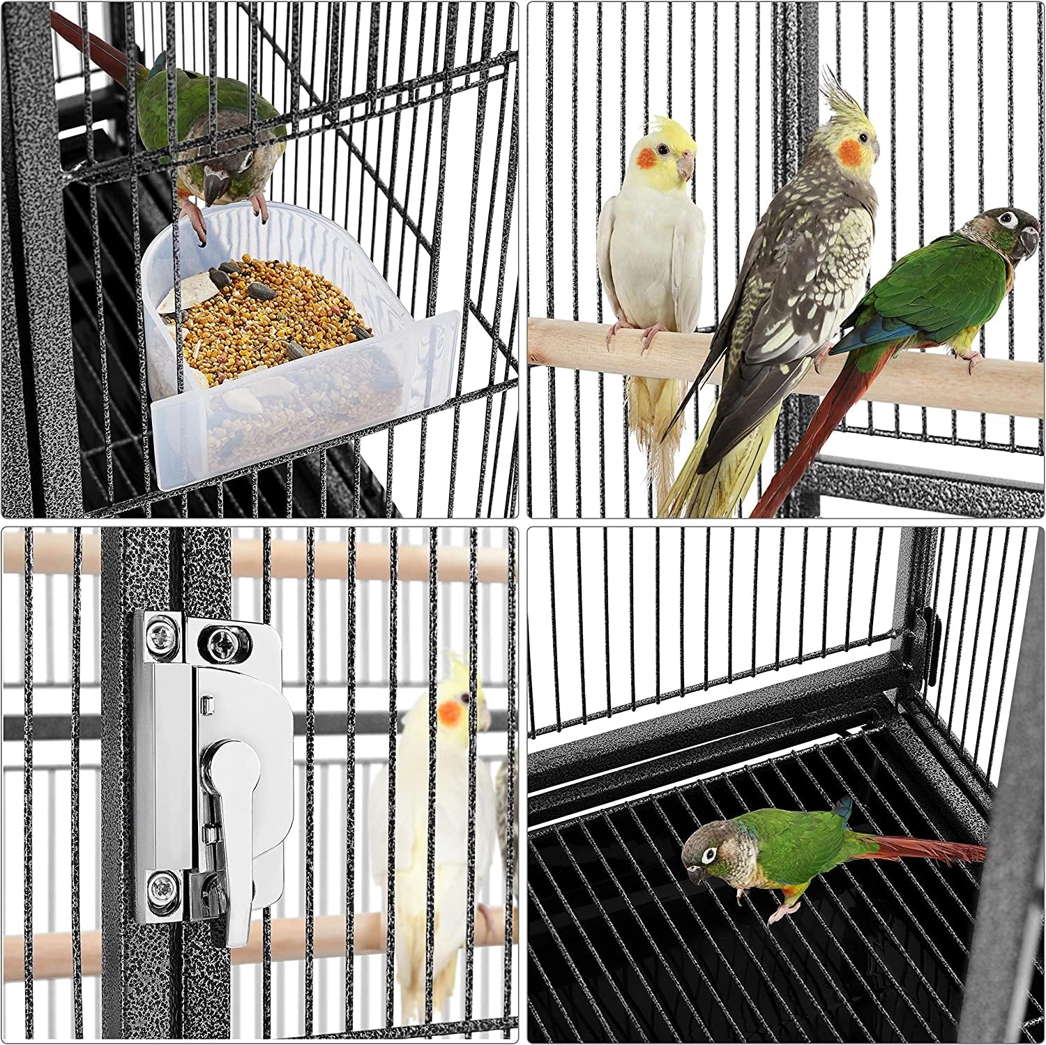 54-Inch Wrought Iron Standing for Large Parrot